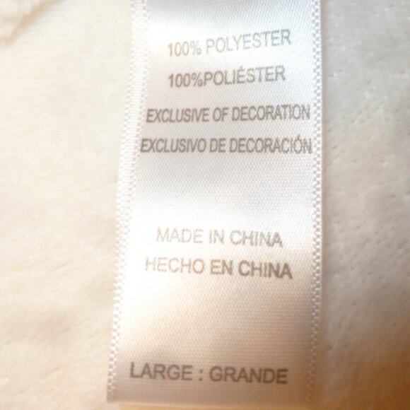 โจ Carole Hochman White Plush Fleece Robe | Size Large โจ - Picture 5 of 7